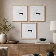 3 Piece Slim Box 16 x 16" Photo Frame Set